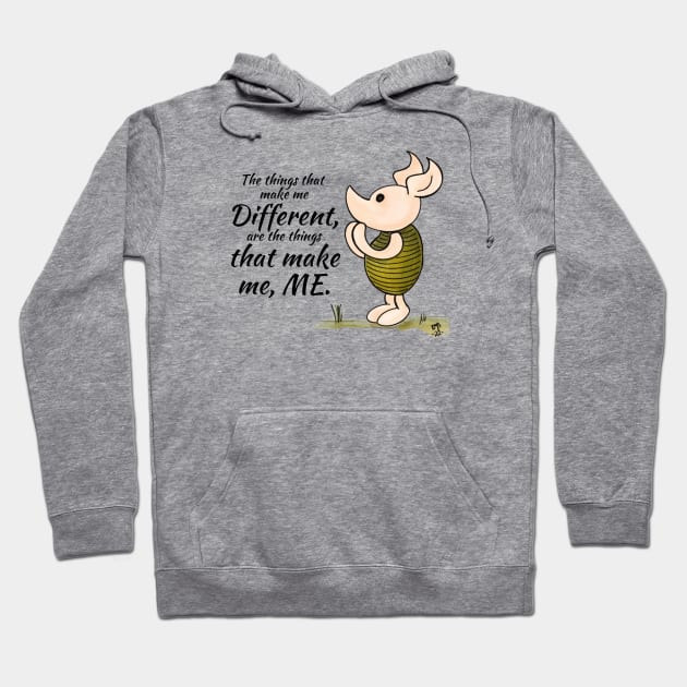 The Things That Make Me Different - Piglet Hoodie by Alt World Studios